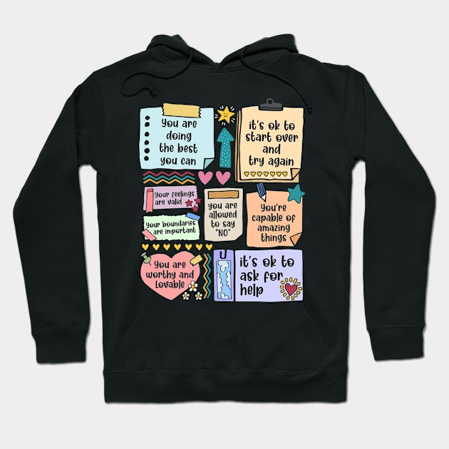 Counselor Note To Self Psychologist Hoodie by antrazdixonlda